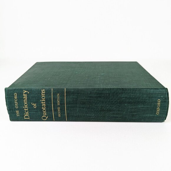 Oxford Dictioniary of Quotations 1955 Midcentury Classic Bookshelf Decor Book - Picture 4 of 12